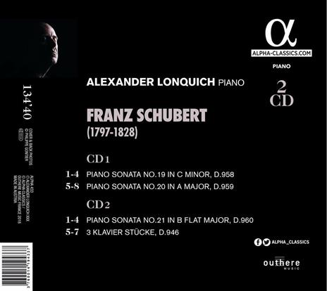Sonate Per pianoforte - CD Audio di Franz Schubert,Alexander Lonquich - 2