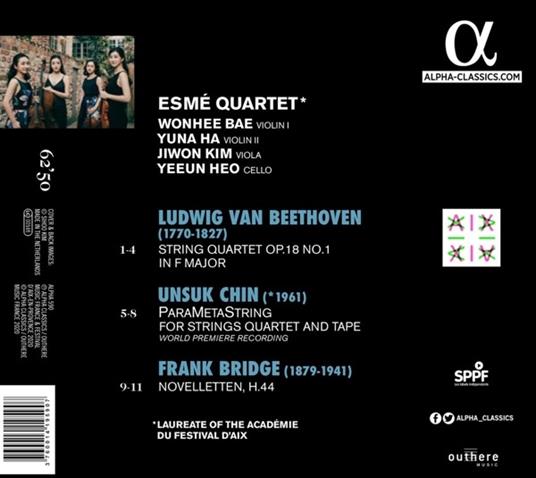 To Be Loved - CD Audio di Ludwig van Beethoven,Unsuk Chin,Frank Bridge,Esmé Quartet - 2