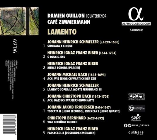 Lamento - CD Audio di Damien Guillon - 2