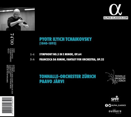 Sinfonia n.5 - Francesca da Rimini - CD Audio di Pyotr Ilyich Tchaikovsky,Orchestra Tonhalle Zurigo - 2