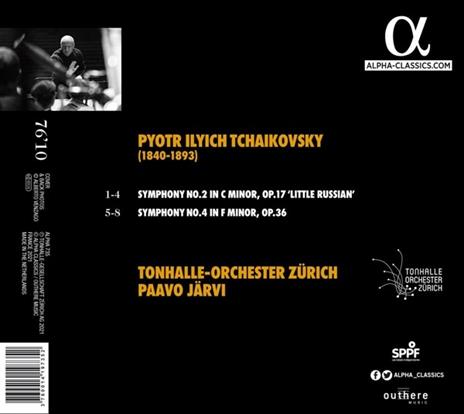 Sinfonie n.2, n.4 - CD Audio di Pyotr Ilyich Tchaikovsky,Paavo Järvi,Orchestra Tonhalle Zurigo - 2