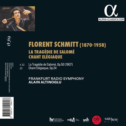 La tragédie de Salomé & Chant élégiaque - CD Audio di Florent Schmitt - 2