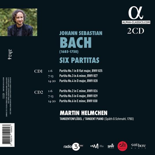 Six Partitas - CD Audio di Johann Sebastian Bach,Martin Helmchen - 2