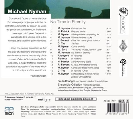 No Time in Eternity - CD Audio di Michael Nyman - 2
