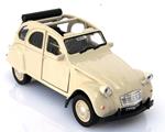 Citroen 2Cv Beige Aperta Modellino Metallo C Molla Richiamo. Cm 11 5X4 5X6 1. 32 Per Bambini