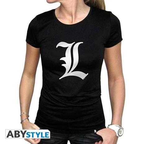 Death Note. T-shirt L Tribute Woman Ss Black. Basic Large - 2