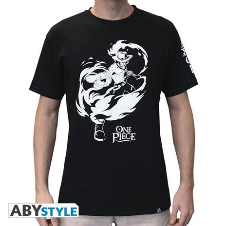 One Piece. T-shirt Ace Man Ss Black. Basic Small