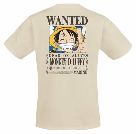 T-Shirt One Piece Wanted Rubber L - 2