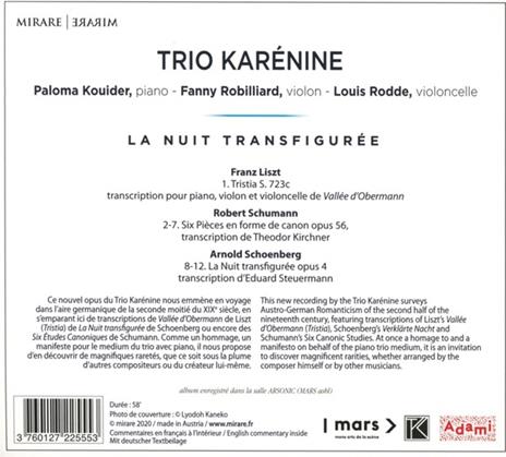 La Nuit Transfiguree - CD Audio di Trio Karenine - 2