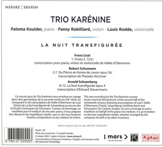 La Nuit Transfiguree - CD Audio di Trio Karenine - 2