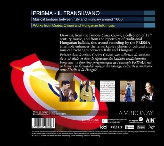 Il transilvano. Ponti musicali - CD Audio di Prisma - 2