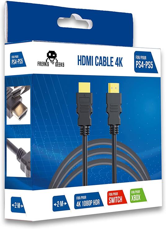 Freaks Cavo Hdmi Ethernet 1.4 (2m) 4k Cavetteria - gioco per Console e  accessori - Freaks and Geeks - Controller e Gamepad - Videogioco | IBS