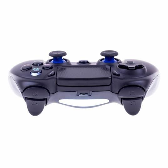 Controller wireless nero con jack per cuffie e pulsanti illuminati per PS4 - 3