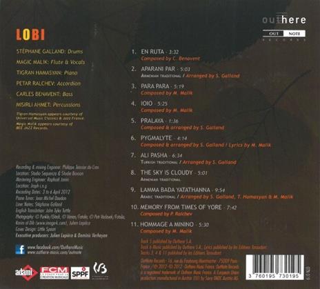 Lobi - CD Audio di Stephane Galland - 2