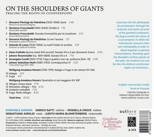On the Shoulders of Giants - CD Audio di Enrico Gatti - 2
