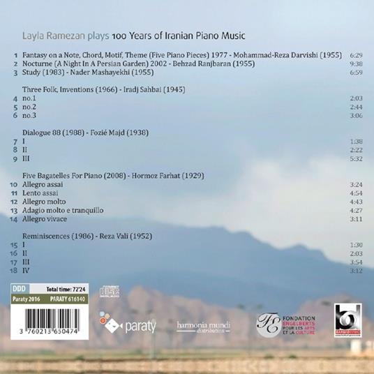 Plays 100 Years Of Iranian Piano - CD Audio di Layla Rameza - 2