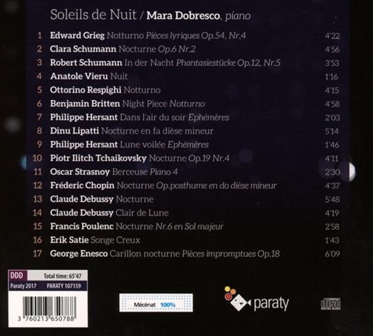 Soleils De Nuit - CD Audio di Mara Dobresco - 2