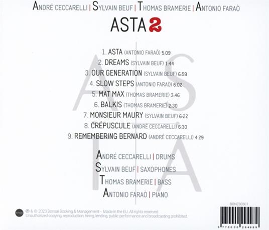 Asta 2 - CD Audio di André Ceccarelli - 2