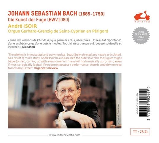 L'arte della fuga - CD Audio di Johann Sebastian Bach,André Isoir - 2