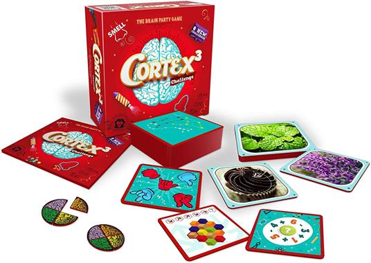 Cortex³ Challenge (rosso). Base - Multi (ITA). Gioco da tavolo - Asmodee -  Cortex - Giochi di ruolo e strategia - Giocattoli