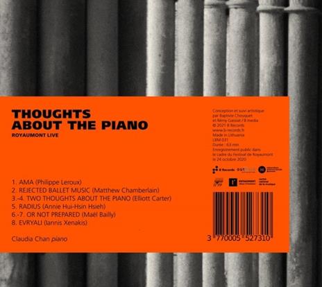 Thoughts About The Piano - CD Audio di Claudia Chan - 2