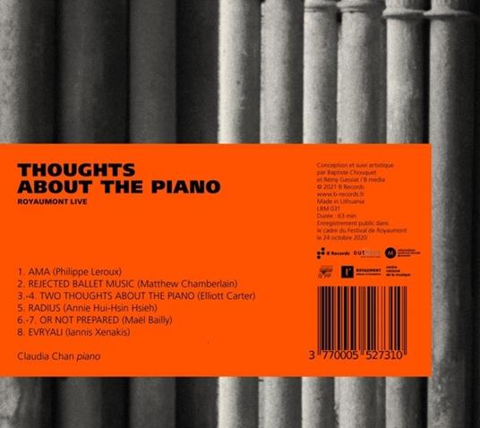 Thoughts About The Piano - CD Audio di Claudia Chan - 2