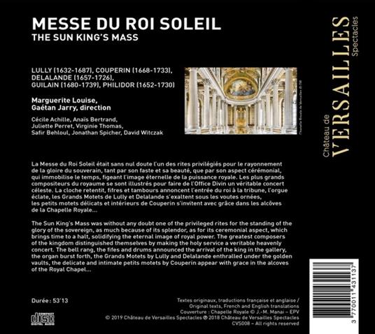 La messa del Re Sole - CD Audio di Jean-Baptiste Lully,François Couperin,Gaétan Jarry - 2