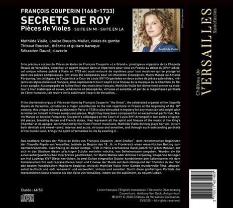 Secrets De Roy-Pieces De Violes - CD Audio di François Couperin - 2