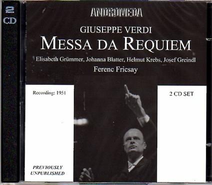 Messa da Requiem - CD Audio di Giuseppe Verdi