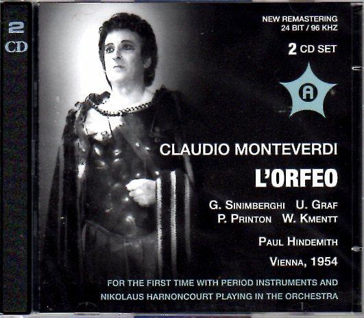 L'Orfeo - CD Audio di Claudio Monteverdi