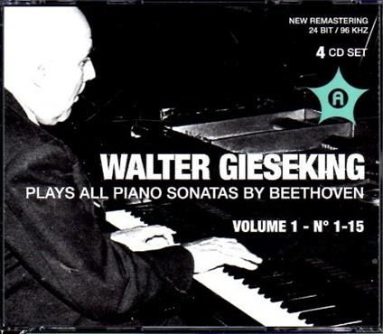 Gieseking Plays Piano Sonatas vol.1 - CD Audio di Ludwig van Beethoven,Walter Gieseking