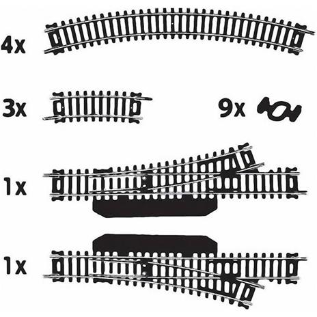 Kit di Integrazione Binari Num. 1 H0 Mehano 58544