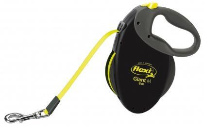 TRIXIE NEON GIANT M Cane Guinzaglio retrattile Nero, Giallo 8 m