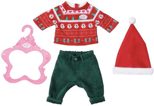 BABY born X-MAS Outfit Set di vestiti per bambola