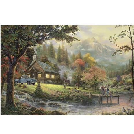 Puzzle 500 Pezzi Thomas Kinkade Sul Bordo Dell'Acqua - 2