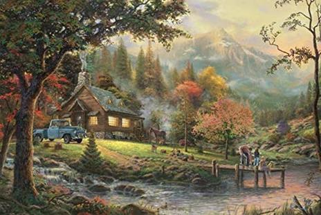 Puzzle 500 Pezzi Thomas Kinkade Sul Bordo Dell'Acqua - 3