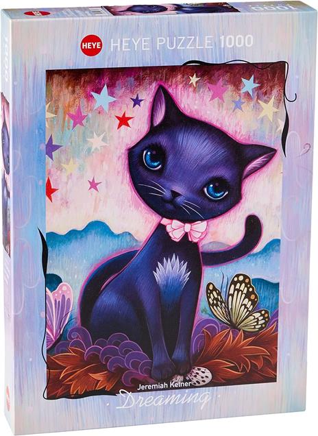 Puzzle 1000 pz - Black Kitty, Dreaming - 2