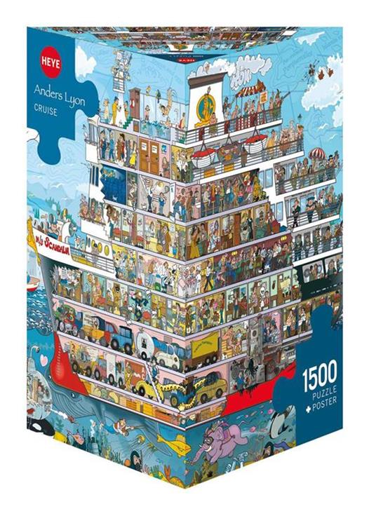 Puzzle 1500 pz Triangolare - Cruise, Lyon - 2