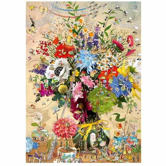 Puzzle 1000 pz Triangolare - Flower's Life, Degano