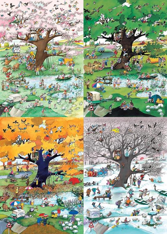 Puzzle 2000 pz - 4 Seasons, Cartoon Classics - 2