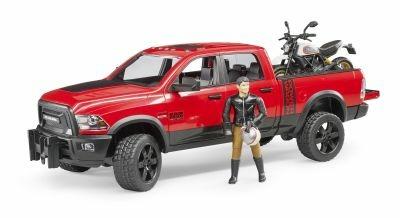 Bruder 02502 Ram 2500 Power Wagon Con Ducati Scrambler Desert Sled - 2