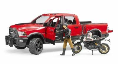 Bruder 02502 Ram 2500 Power Wagon Con Ducati Scrambler Desert Sled - 6