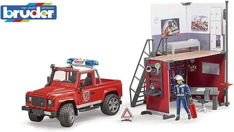 62701 Stazione dei Pompieri con Land Rover Defender Inclusa - 2