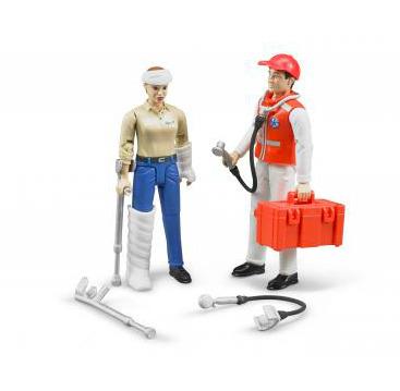 Bruder 62710. Personaggi Con Accessori Ambulanza - 8