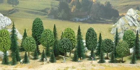 Alberi 35 Pezzi Assortiti H0 Scale 1:87 Diorama Model RIPB 6490 - 2