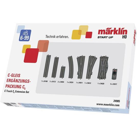 Kit di espansione H0 Märklin C (con massicciata) 24905