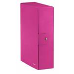 Scatola portaprogetti Leitz WOW in cartone - dorso 10 cm - formato 25x35 cm fucsia metallizzato - 39680023