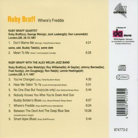 Where's Freddie - CD Audio di Ruby Braff - 2
