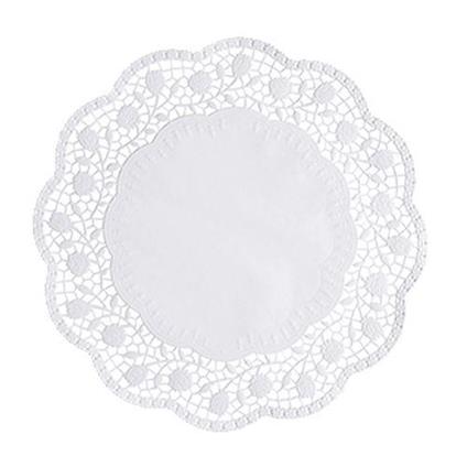 Papstar 18270 - Sottotorta Rotondo in Carta, ø 30 cm, 250 Pezzi, Colore: Bianco