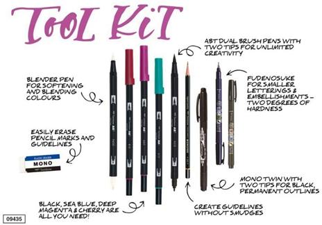 Set calligrafia Advanced Tombow. Confezione 10 pezzi - 3